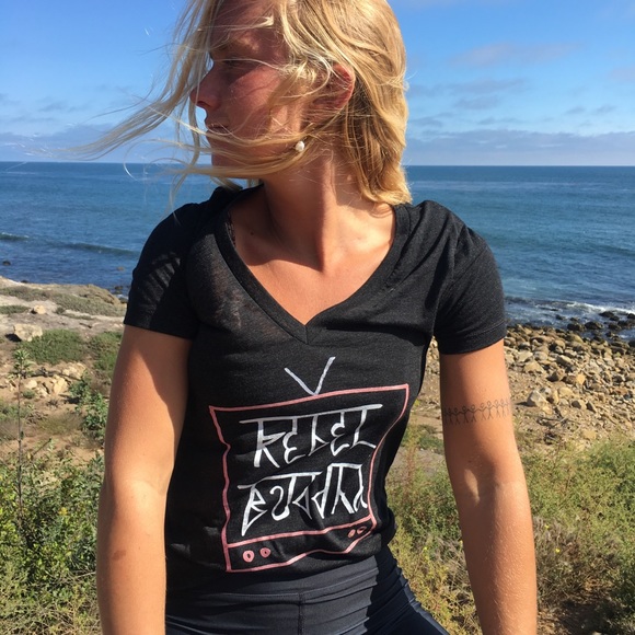 Rebel Buddha women’s v neck - Picture 4 of 5
